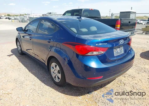 2016 Hyundai Elantra Se from USA, damaged, VIN 5NPDH4AE1GH760608